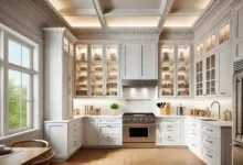 42-inch cabinets for 9-foot ceilings