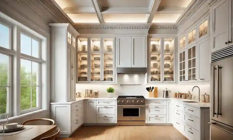 42-inch cabinets for 9-foot ceilings