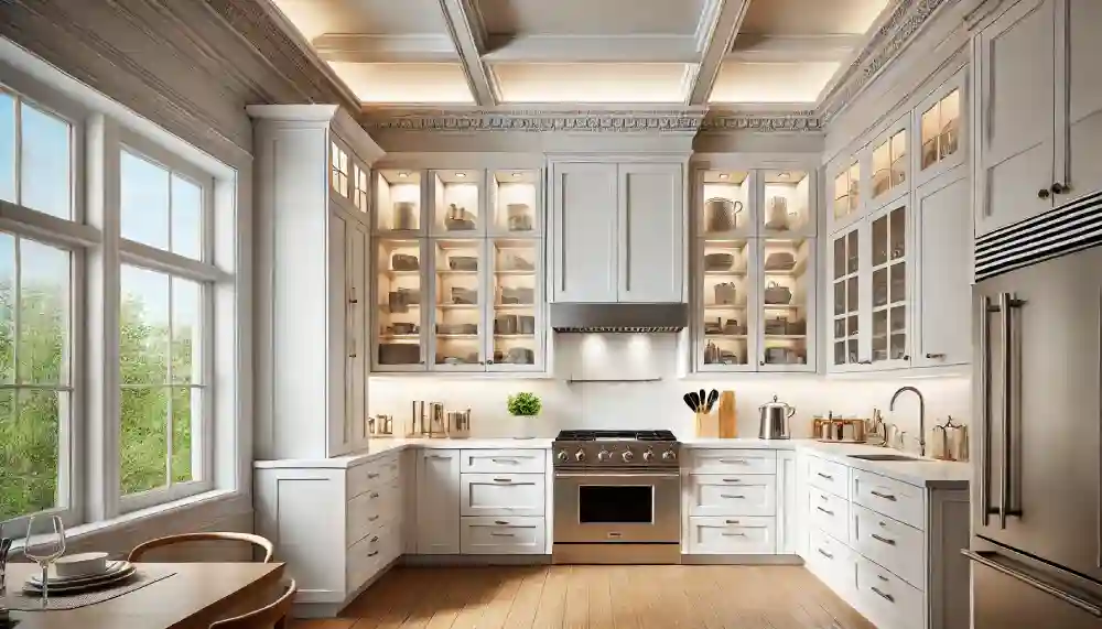 42-inch cabinets for 9-foot ceilings