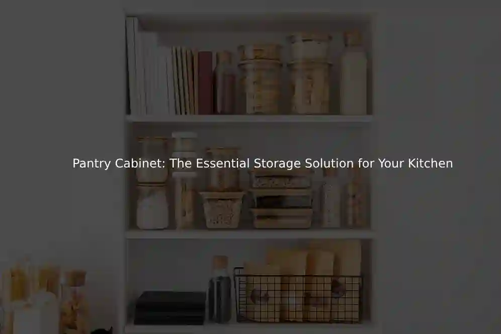 Pantry Cabinet: The Essential Storage Solution for Your Kitchen