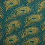Glitter Peacock Feather Wallpaper