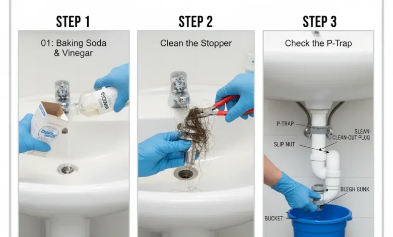 Unclog a Bathroom Sink