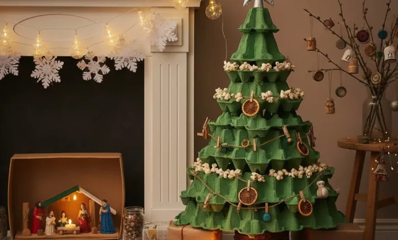 10 Easy DIY Christmas Decorations Using Household Items